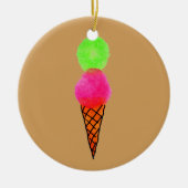 Eiscreme Pop Art Keramikornament (Vorne)