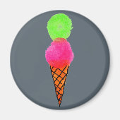 Eiscreme Pop Art Magnet (Vorne)