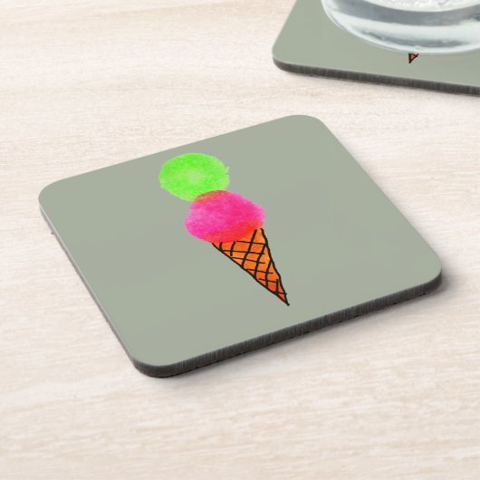 Eiscreme Pop Art Untersetzer (Linke Seite)