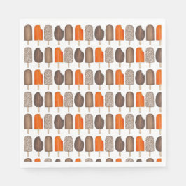 Eiscreme-Pop Bars Popsicle Creamsicle Fudge Serviette