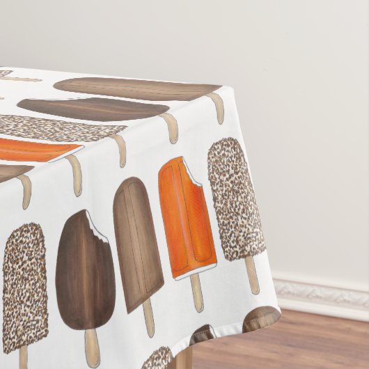 Eiscreme-Pop Bars Popsicle Creamsicle Fudge Tischdecke (Beispiel)