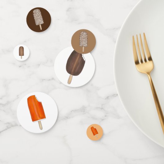 Eiscreme-Pop Bars Popsicle Creamsikel Picnic Konfetti (Gruppe)