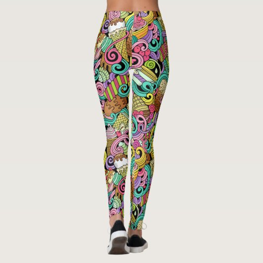 Eiscreme-Pop-Mode-Leggings Leggings (Rückseite)