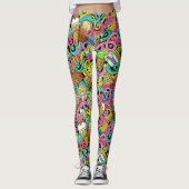 Eiscreme-Pop-Mode-Leggings Leggings (Vorderseite)