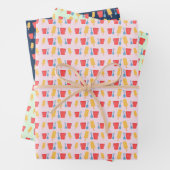 Eiscreme-Pop und Sandcastle-Schaufelmuster Geschenkpapier Set (Beispiel)