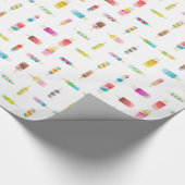 Eiscreme Popsicle-Packpapier Geschenkpapier (Ecke)