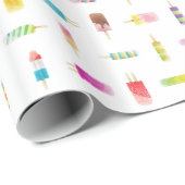 Eiscreme Popsicle-Packpapier Geschenkpapier (Rolleneckpunkt)