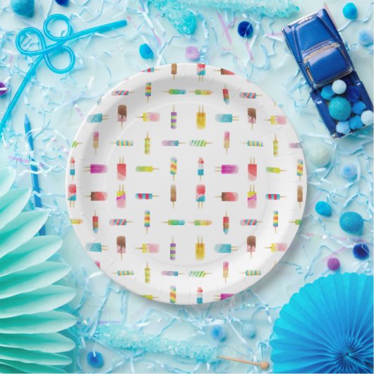 Eiscreme Popsiclepapier-Teller Pappteller (Party)
