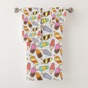 Eiscreme Popsicles Handtuchhandtuch Set