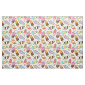 Eiscreme Popsicles Muster Gewebe Stoff (Fat Quarter (45,7 x 55,9 cm))