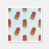 Eiscreme Popsim Muster Party Napkins Serviette (Vorderseite)
