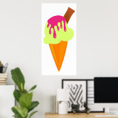 Eiscreme Poster (Heimbüro)