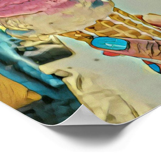 Eiscreme Poster (Ecke)