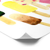 Eiscreme Poster (Ecke)