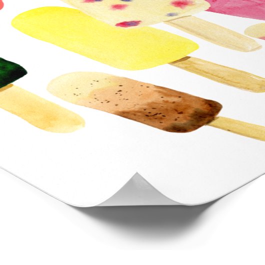 Eiscreme Poster (Ecke)