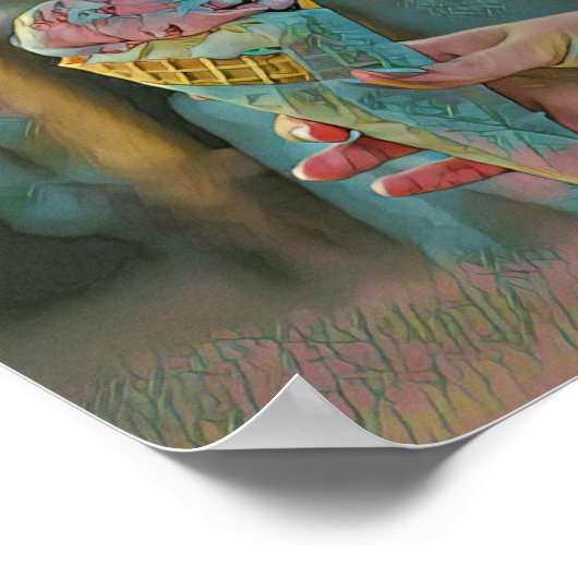 Eiscreme Poster (Ecke)