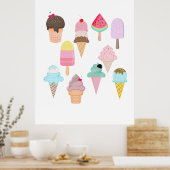 Eiscreme Poster (Küche)