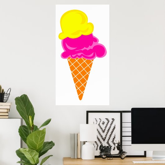 Eiscreme Poster (Heimbüro)
