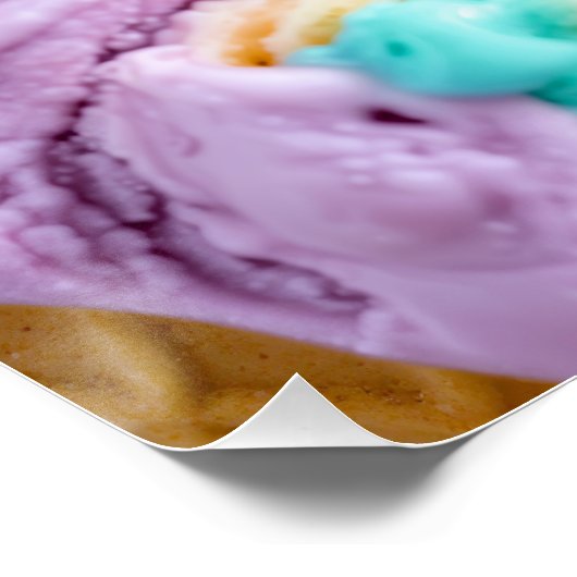 Eiscreme Poster (Ecke)