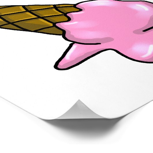 Eiscreme Poster (Ecke)