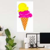 Eiscreme Poster (Heimbüro)