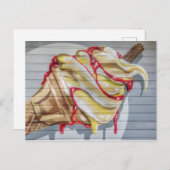 Eiscreme Postkarte (Vorne/Hinten)