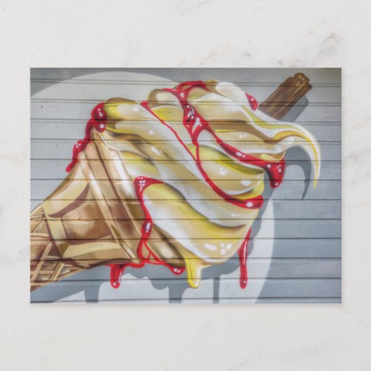 Eiscreme Postkarte (Vorderseite)