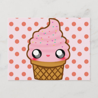 Eiscreme Postkarte