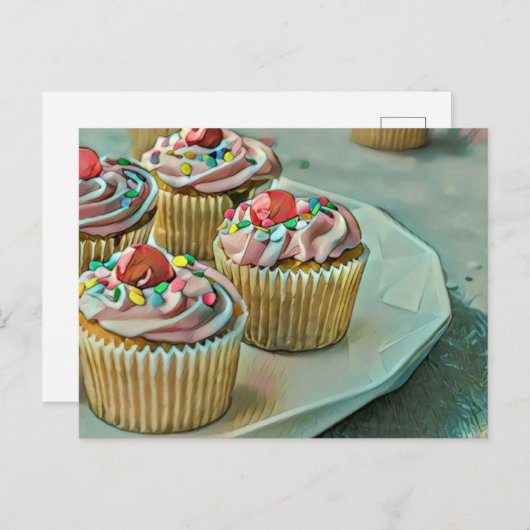 Eiscreme Postkarte (Vorne/Hinten)