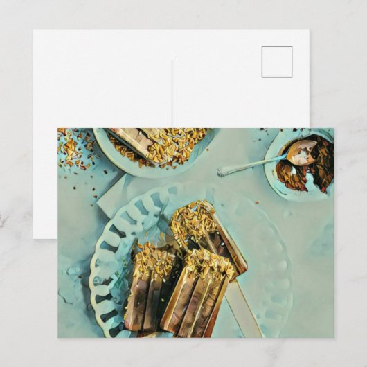 Eiscreme Postkarte (Vorne/Hinten)
