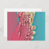 Eiscreme Postkarte (Vorne/Hinten)