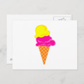 Eiscreme Postkarte (Vorne/Hinten)