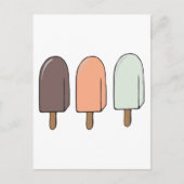 Eiscreme Postkarte (Vorderseite)