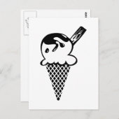 Eiscreme Postkarte (Vorne/Hinten)