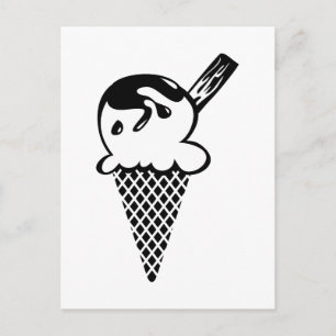 Eiscreme Postkarte
