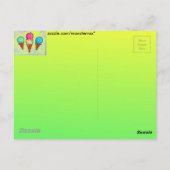 Eiscreme Postkarte (Rückseite)