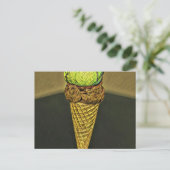 Eiscreme Postkarte (Stehend Vorderseite)
