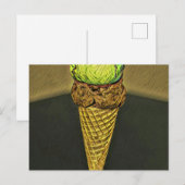 Eiscreme Postkarte (Vorne/Hinten)