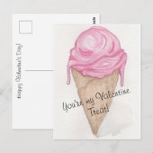 Eiscreme Postkarte (Vorne/Hinten)