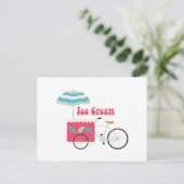 Eiscreme Postkarte (Stehend Vorderseite)