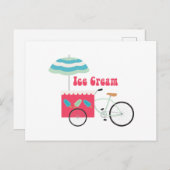 Eiscreme Postkarte (Vorne/Hinten)