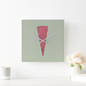 Eiscreme Quadratische Wanduhr (Zuhause)