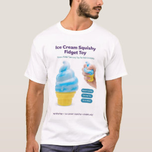 Eiscreme-Quetschspielzeug Kawaii Stressabbau Fidge T-Shirt