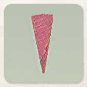 Eiscreme Rechteckiger Pappuntersetzer (Vorderseite)