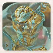 Eiscreme Rechteckiger Pappuntersetzer (Vorderseite)