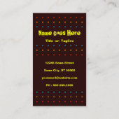 Eiscreme Regenbogentropfen Visitenkarte (Rückseite)