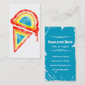 Eiscreme Regenbogentropfen Visitenkarte (Vorne/Hinten)