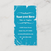 Eiscreme Regenbogentropfen Visitenkarte (Rückseite)