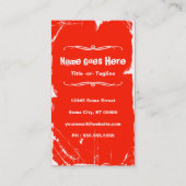 Eiscreme Regenbogentropfen Visitenkarte (Rückseite)