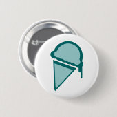 Eiscreme-Retro-Tropfen Button (Vorne & Hinten)